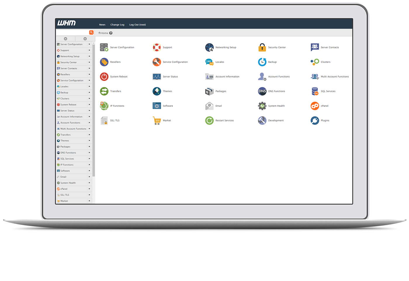 WHM WebHost Dashboard